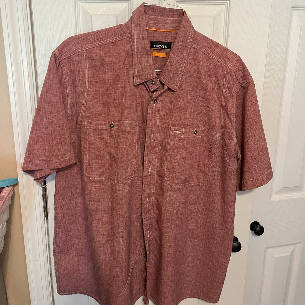 Orvis Tech Chambray Work Shirt Short Sleeve